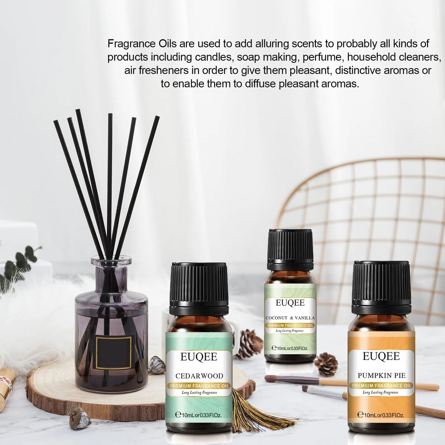 Premium Fragrance Oil  (Coconut, Vanilla, Forest, Pine, Sandalwood, Bamboo, etc.)